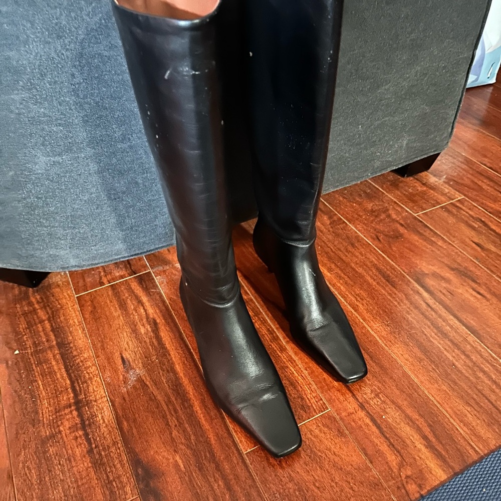 Remy Knee High Kitten Heel Boot (Women) originally $478